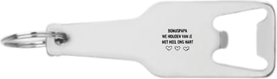 Akyol - bonuspapa we houden van je met heel ons hart flesopener - Papa - de liefste bonusvader - vaderdag cadeautjes - vaderdag - cadeau - verjaardagscadeau - verjaardag - kado - geschenk - gift - vader artikelen - 105 x 25mm