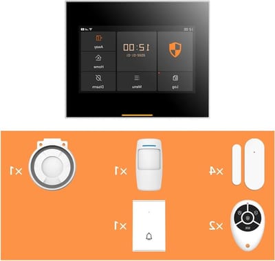 Alarmsysteem Kit - Beveiligingssysteem Huis - Huisbeveiliging - 43-inch Touchscreen - 12mm Dun - Wit
