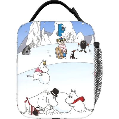 MOOMINS Vintage Geïsoleerde Lunchtas Draagbare Herbruikbare Thermische Tas Tote Lunchbox Kantoor Buiten Mannen Vrouwen One Size