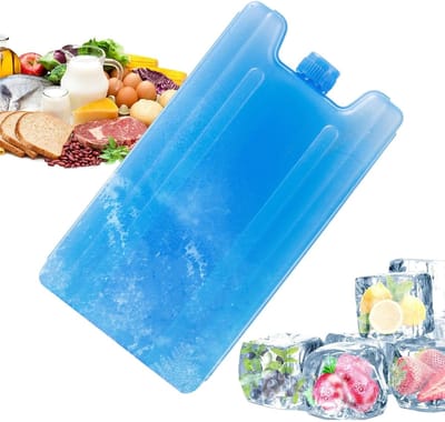 Koelaccu's Herbruikbaar - Vrieselementen Lunchbox - Voedsel Koelen - Ruimtebesparend Ontwerp - 16 x 11.5 x 2.5 cm - Blauw