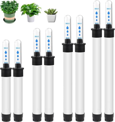 Set van 8 waterindicatoren voor planten - 15-36 cm grote hydroponische waterindicator, milieuvriendelijke vochtigheidsmeter voor kamerplanten, alternatief voor een traditionele vochtigheidsmeter| Cyslmuk®