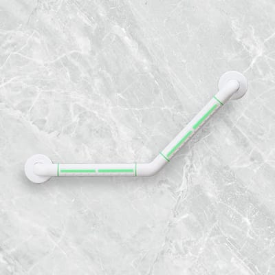 Badhandvat - Veiligheidsgreep Douche - Badkamer Veiligheid - Antislip Fluorescentie - 45x45 cm - Wit