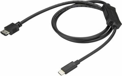 StarTech.com 1m USB-C to eSATA Cable - HDD / SSD / ODD - USB 3.0 5Gbps - storage controller - SATA 6Gb/s - USB 3.0