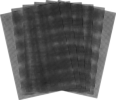 Set van 6 Plastic Mesh Canvas Vellen 30x20cm voor Borduren, Cross Stitch en Haakprojecten - Creatieve DIY Craft Tools in Zwart