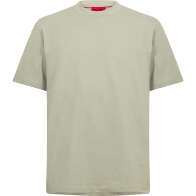 Hugo Boss Heren Zwaargewicht Relaxed Fit T-shirt (Verbleekt kakigroen)