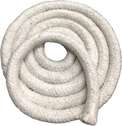 Keramisch Vezel Touw - Hittebestendig Pakking - Afsluiten van Ovens - Hoge Temperatuurbestendigheid - 14mm x 10m - Naturel