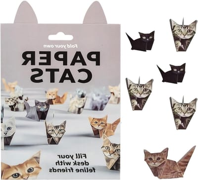 DIY Origami Kit voor 3D Katten - 50 Vellen Papercraft Set, Origami Boek en Handgemaakte Decoratie voor Dierenliefhebbers en Creatieve Projecten