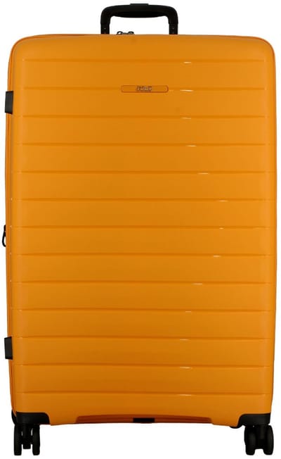 Jump Striper 4 wielen Trolley 77 cm met uitbreidingsplooi - Harde bagage - TSA slot - yellow