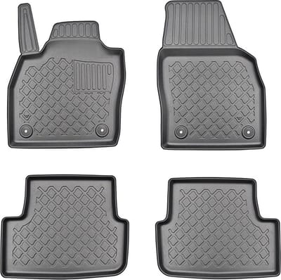3D Automatten voor Audi A1, Seat Ibiza 6F, Arona, Skoda Fabia 4, Volkswagen Taigo en Polo 2G (vanaf 2017-) - 4-delig - TPE-Rubber