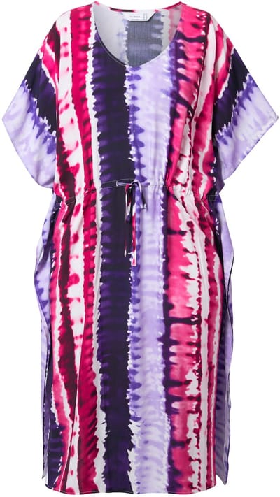 Angel of Style - Dames - Maxi-jurk kaftan batik zijsplit - Lavendel - Maat 50