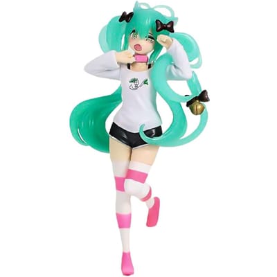 Nieuwe Hatsune Miku Desktop Schattige Actiefiguur 11cm Neko T-shirt Versie. Anime Figuur Kawaii Meisje Model Speelgoed Cadeaus