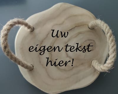 Houten Decoratief Plateau met handvaten - gepersonaliseerd met uw eigen tekst of ontwerp