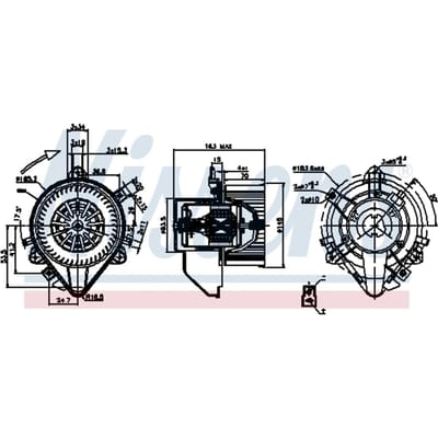 Binnenventilator NISSENS 87131