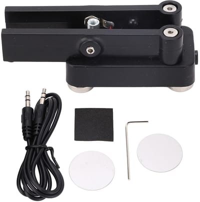 Dailygoods- Telegraph Sleutel Dubbele Paddle - CW Keyer - Morse Code - ABS-materiaal - Eenvoudige installatie - Stevige constructie - Superieure magnetische basis - Morse Key