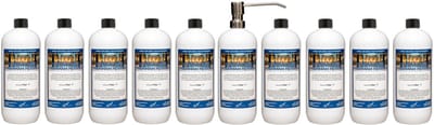 Hairconditioner Hammam Herbal 1 liter met luxe RVS zilverkleurige pomp - set van 10 stuks