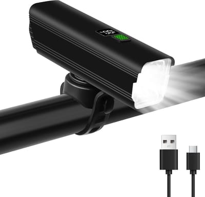 Allecto Plus - Super Heldere Fietsverlichting met Lichtmodi en Type-C Oplaadfunctie - Waterdicht en Geschikt voor Racefiets, MTB en Vissen