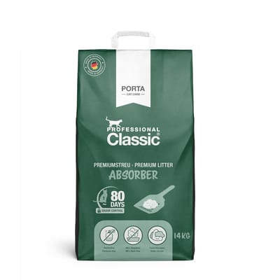 14kg Professional Classic Kattenbakvulling met Geurabsorberend Middel