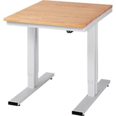 Werktafel serie adlatus 300, massief beuken blad, B 750 x D 1000 x H 720-1120 mm