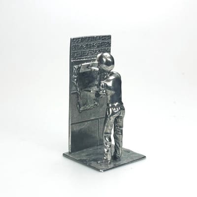Miniatuur Stukadoor - beroepenbeeldje - Jubileum stukadoor - Stukadoorsbedrijf - Pensioen