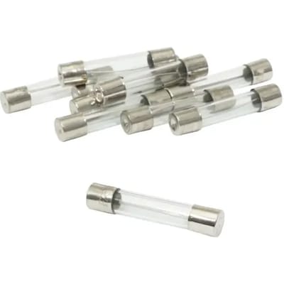 Fusible verre type cartouche 25A 6.3x30mm Générique par 10 pour auto moto Neuf