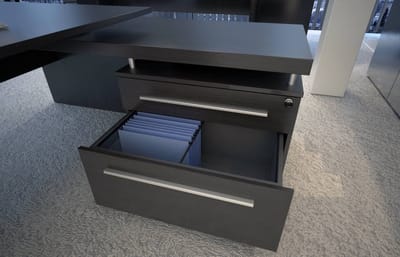 Directiebureau model hoekbureau Chief 230x172cm links Robson Eiken