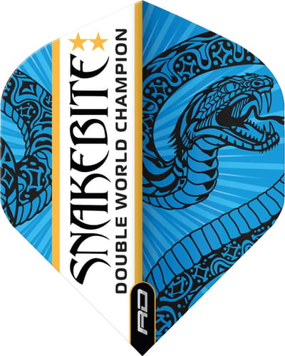 Red Dragon Snakebite Double World Champion Hardcore Flight Collection - Dart Flights