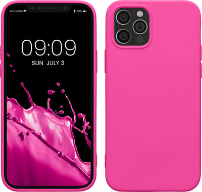 kwmobile telefoonhoesje geschikt voor Apple iPhone 12 / iPhone 12 Pro - Hoesje voor smartphone - Back cover in magenta