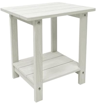 Weerbestendige Adirondack Bijzettafel - Dubbele 43 cm Terrastafel voor Binnen en Buiten