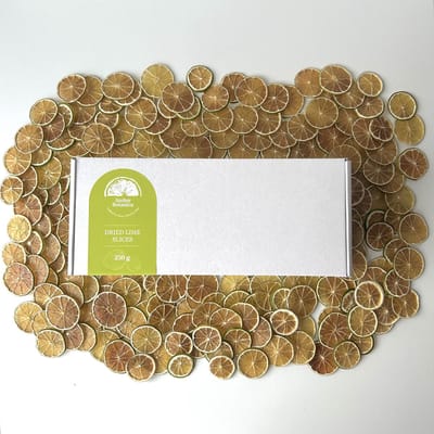 Gedroogde limoenschijfjes 250g – cocktail garnering – 100% natuurlijk – voordeelverpakking