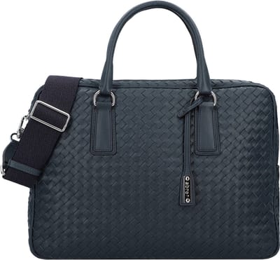 abro Lotus Handtas Leer 39 cm - Dames - navy