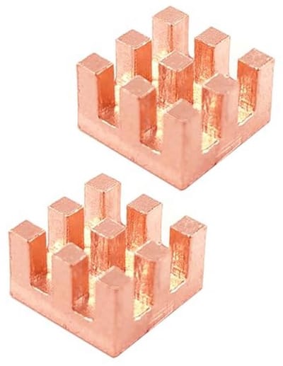 Koellichaam 10 x 10 x 6 mm - Warmtegeleidende Pads voor CPU en Precisieapparatuur - 2 Stuks