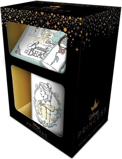 Disney - Belle en het Beest - Geschenkset (Enchanted): Mok, Onderzetter en Sleutelhanger