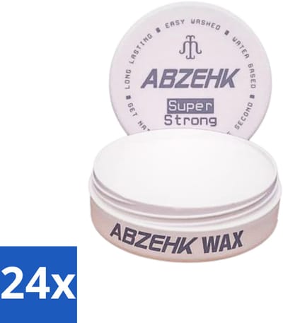 Abzehk - Hair Wax - Grey Super Strong - Matte Styling & Extreme Fixatie - 150ml - Voordeelverpakking - 24 stuks