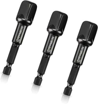 3-delige Impact Grade Boor Socket Adapter Set, 1/2 Inch Verlenging, 73mm Draagbare Ontwerp voor Hoge Snelheid Moeren en Bouten