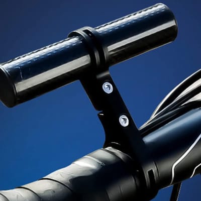 Fietsstuurverlenger - Accessoirehouder - Extra ruimte creëren - Lichtgewicht koolstofvezel - 26 cm pakket - Blauw