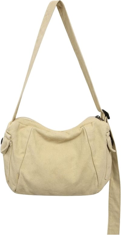 Dames schoudertas van canvas voor dagelijks gebruik en reizen, stijlvolle crossbody tas met veel ruimte en comfort