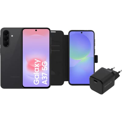 Samsung Galaxy A37 128GB Zwart 5G Enterprise Edition + Basis Accessoirepakket