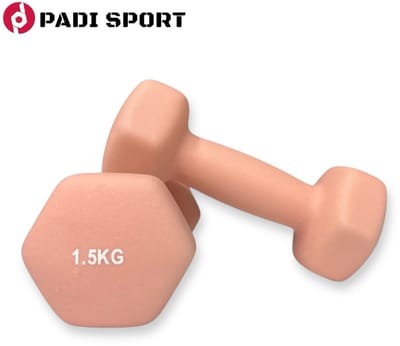 Padisport - Dumbells 1,5 Kg - Halter - Gewichten Set Halters - Gewichten 1,5 Kg - Roze - Gewichten