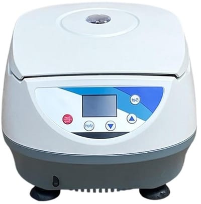 Laboratorium Centrifuge - Digitale Tafelmodel - Efficiënte Scheiding - Stille Werking - 5000 Tpm - Zilver