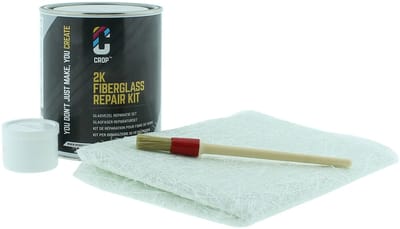 CROP Polyesterhars Plamuur 2K - Glasvezel Reparatieset - 750ml - Reparatie voor Auto - Polyester hars Vulmiddel - Autoplamuur met Verharder