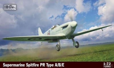 IBG Models Modelbouwpakket Vliegtuigen - 72582 Supermarine Spitfire PR Type A/B/E WWII - Brits Propellervliegtuig Plastic - 1:72 - Modelbouw