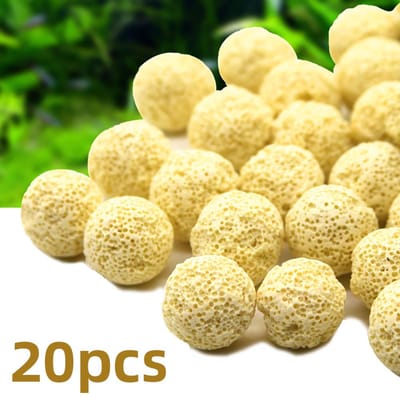 Aquarium Filter Media Ball Aquarium Bio Ball voor Aquarium Filter 20 pcs geel