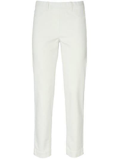 Enkellange comfortjeans pasvorm Sylvia Van Peter Hahn wit