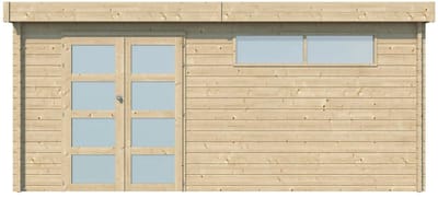 Woodlands Blokhut Modern met Dakisolatie 505 x 385 cm