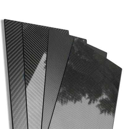 Koolstofvezel Plaat - Composiet Materiaal - Modelbouw Projecten - Hoge Stijfheid - 500x500 mm - Zwart