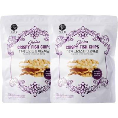 Kanggojip Lokale 17 Granen Knapperige Vis Snack Knapperige Geroosterde Zeevruchten Chips 260g (130g x 2)