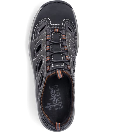 Rieker Heren Instappers Slipper, 08065-02 Grey Combination Blue