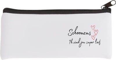 Akyol - schoonzus ik vind jou super lief Etui - Zus - de liefste schoonzus - verjaardag - cadeautje voor zus - zus artikelen - kado - geschenk - 20 bij 9 cm