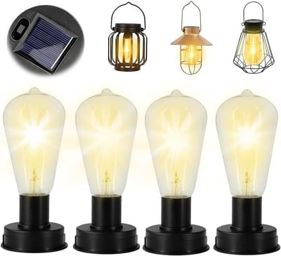 Set van 4 Waterdichte Zonne-energie Tuinlampen - Ideaal voor Buitenverlichting en Decoratie, Energiezuinig en Duurzaam