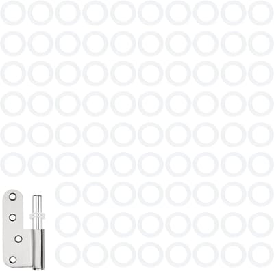 Speciale kunststof washers voor deurhengsels - 200 stuks, diameter 10 mm x 15 mm x 1 mm, ideaal voor binnen- en buitendeuren